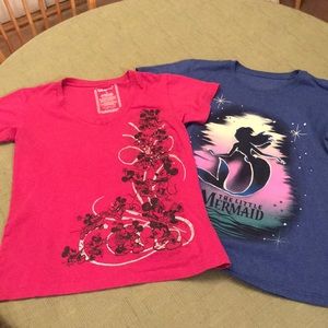 2 Disney shirts